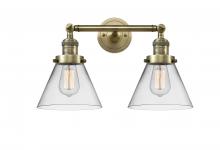 Innovations Lighting 208-AB-G42 - Cone - 2 Light - 18 inch - Antique Brass - Bath Vanity Light