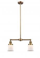 Innovations Lighting 209-BB-G181S-LED - Canton - 2 Light - 21 inch - Brushed Brass - Stem Hung - Island Light