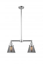 Innovations Lighting 209-PC-G63-LED - Cone - 2 Light - 21 inch - Polished Chrome - Stem Hung - Island Light