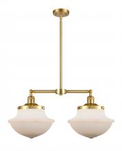 Innovations Lighting 209-SG-G541-LED - Oxford - 2 Light - 25 inch - Satin Gold - Stem Hung - Island Light