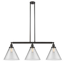 Innovations Lighting 213-OB-G42-L - Cone - 3 Light - 44 inch - Oil Rubbed Bronze - Stem Hung - Island Light