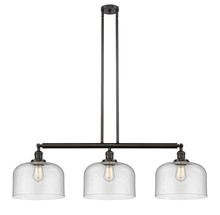 Innovations Lighting 213-OB-G74-L - Bell - 3 Light - 42 inch - Oil Rubbed Bronze - Stem Hung - Island Light