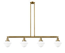 Innovations Lighting 214-BB-G531 - Oxford - 4 Light - 52 inch - Brushed Brass - Stem Hung - Island Light