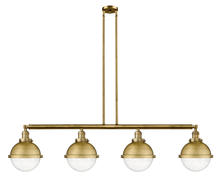 Innovations Lighting 214-BB-HFS-84-BB - Hampden - 4 Light - 54 inch - Brushed Brass - Stem Hung - Island Light