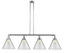 Innovations Lighting 214-PC-G42-L - Cone - 4 Light - 56 inch - Polished Chrome - Stem Hung - Island Light