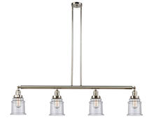 Innovations Lighting 214-PN-G184 - Canton - 4 Light - 51 inch - Polished Nickel - Stem Hung - Island Light