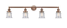 Innovations Lighting 215-AC-G184S - Canton - 4 Light - 42 inch - Antique Copper - Bath Vanity Light