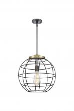 Innovations Lighting 221-1S-BAB-CE-16-BK - Lake Placid - 1 Light - 16 inch - Black Antique Brass - Pendant