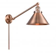 Innovations Lighting 237-AC-M10-AC-LED - Briarcliff - 1 Light - 10 inch - Antique Copper - Swing Arm