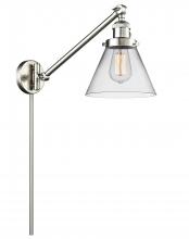 Innovations Lighting 237-SN-G42 - Cone - 1 Light - 8 inch - Brushed Satin Nickel - Swing Arm