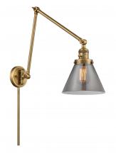 Innovations Lighting 238-BB-G43 - Cone - 1 Light - 8 inch - Brushed Brass - Swing Arm