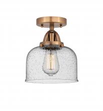 Innovations Lighting 288-1C-AC-G74-LED - Bell - 1 Light - 8 inch - Antique Copper - Semi-Flush Mount