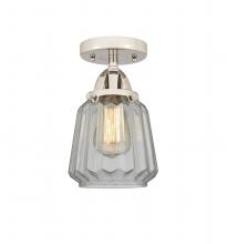 Innovations Lighting 288-1C-PN-G142 - Chatham - 1 Light - 7 inch - Polished Nickel - Semi-Flush Mount