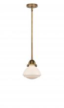 Innovations Lighting 288-1S-BB-G321 - Olean - 1 Light - 7 inch - Brushed Brass - Cord hung - Mini Pendant