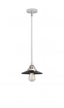 Innovations Lighting 288-1S-PC-M6-BK - Railroad - 1 Light - 8 inch - Polished Chrome - Cord hung - Mini Pendant