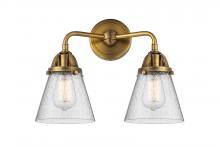 Innovations Lighting 288-2W-BB-G64 - Cone - 2 Light - 14 inch - Brushed Brass - Bath Vanity Light