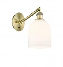 Innovations Lighting 317-1W-AB-G558-6GWH - Bella - 1 Light - 6 inch - Antique Brass - Sconce