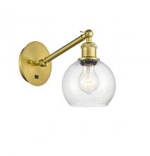 Innovations Lighting 317-1W-SG-G124-6-LED - Athens - 1 Light - 6 inch - Satin Gold - Sconce