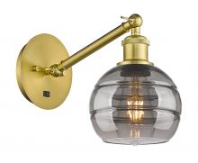 Innovations Lighting 317-1W-SG-G556-6SM - Rochester - 1 Light - 6 inch - Satin Gold - Sconce