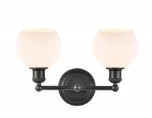 Innovations Lighting 341-2W-BK-G121-6 - Concord - 2 Light - 16 inch - Matte Black - Bath Vanity Light