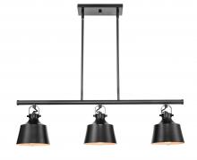 Innovations Lighting 370-3I-BK-M - Provin - 3 Light - 36 inch - Matte Black - Cord hung - Island Light