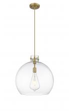 Innovations Lighting 410-1PL-BB-G410-18CL - Newton Sphere - 1 Light - 18 inch - Brushed Brass - Cord hung - Pendant