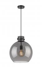 Innovations Lighting 410-1PL-BK-G410-14SM - Newton Sphere - 1 Light - 14 inch - Matte Black - Cord hung - Pendant