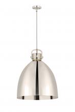 Innovations Lighting 410-1SL-PN-M412-16PN - Newton Sphere - 1 Light - 16 inch - Polished Nickel - Pendant