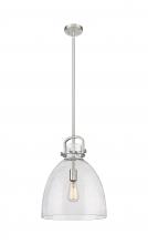 Innovations Lighting 410-1SL-SN-G412-14SDY - Newton Bell - 1 Light - 14 inch - Satin Nickel - Pendant