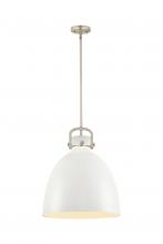 Innovations Lighting 410-1SL-SN-M412-16W - Newton Bell - 1 Light - 16 inch - Satin Nickel - Pendant