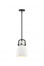 Innovations Lighting 410-1SS-BK-M412-8W - Newton Sphere - 1 Light - 8 inch - Matte Black - Mini Pendant