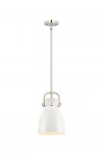 Innovations Lighting 410-1SS-PN-M412-8W - Newton Bell - 1 Light - 8 inch - Polished Nickel - Mini Pendant