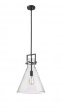 Innovations Lighting 411-1SL-BK-G411-14SDY - Newton Cone - 1 Light - 14 inch - Matte Black - Cord hung - Pendant