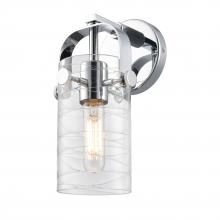 Innovations Lighting 423-1W-PC-G423-7DE - Pilaster II Cylinder - 1 Light - 7 inch Long Glass - Polished Chrome - Sconce