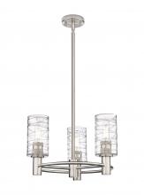 Innovations Lighting 434-3CR-SN-G434-7DE - Crown Point - 3 Light - 18 inch - Satin Nickel - Pendant