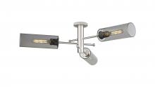 Innovations Lighting 434-3F-SN-G434-12SM - Crown Point - 3 Light - 34 inch - Satin Nickel - Flush Mount