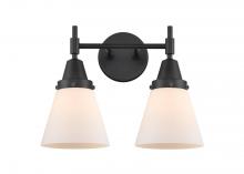 Innovations Lighting 447-2W-BK-G61 - Cone - 2 Light - 15 inch - Matte Black - Bath Vanity Light