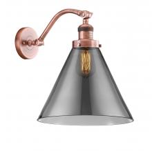 Innovations Lighting 515-1W-AC-G43-L - Cone - 1 Light - 12 inch - Antique Copper - Sconce