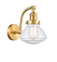 Innovations Lighting 515-1W-SG-G324-LED - Olean - 1 Light - 7 inch - Satin Gold - Sconce