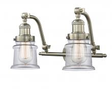  515-2W-SN-G182S - Canton - 2 Light - 18 inch - Brushed Satin Nickel - Bath Vanity Light