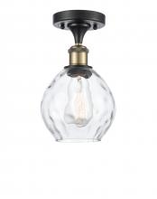 Innovations Lighting 516-1C-BAB-G362-LED - Waverly - 1 Light - 6 inch - Black Antique Brass - Semi-Flush Mount