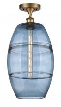 Innovations Lighting 516-1C-BB-G557-10BL - Vaz - 1 Light - 10 inch - Brushed Brass - Semi-Flush Mount