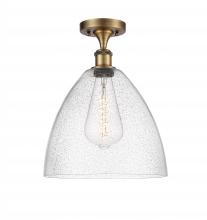 Innovations Lighting 516-1C-BB-GBD-124-LED - Bristol - 1 Light - 12 inch - Brushed Brass - Semi-Flush Mount