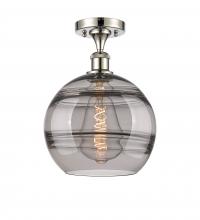 Innovations Lighting 516-1C-PN-G556-10SM - Rochester - 1 Light - 10 inch - Polished Nickel - Semi-Flush Mount