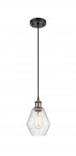 Innovations Lighting 516-1P-BAB-G654-6-LED - Cindyrella - 1 Light - 6 inch - Black Antique Brass - Cord hung - Mini Pendant