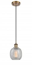 Innovations Lighting 516-1P-BB-G105 - Belfast - 1 Light - 6 inch - Brushed Brass - Cord hung - Mini Pendant