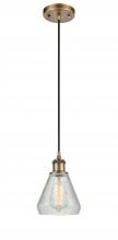 Innovations Lighting 516-1P-BB-G275-LED - Conesus - 1 Light - 6 inch - Brushed Brass - Cord hung - Mini Pendant