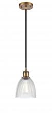 Innovations Lighting 516-1P-BB-G382 - Castile - 1 Light - 6 inch - Brushed Brass - Cord hung - Mini Pendant