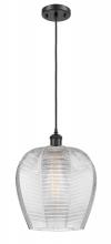 Innovations Lighting 516-1P-BK-G462-12-LED - Norfolk - 1 Light - 12 inch - Matte Black - Cord hung - Mini Pendant