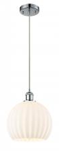 Innovations Lighting 516-1P-PC-G1217-10WV - White Venetian - 1 Light - 10 inch - Polished Chrome - Cord Hung - Mini Pendant